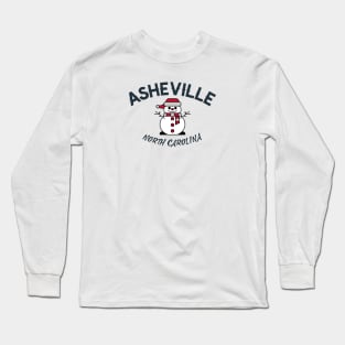 Asheville, North Carolina Winter Long Sleeve T-Shirt